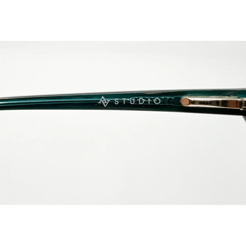 AV Studio Eyeglass Frames Womens Tortoise Green Cat Eye AV52S 50-17-135